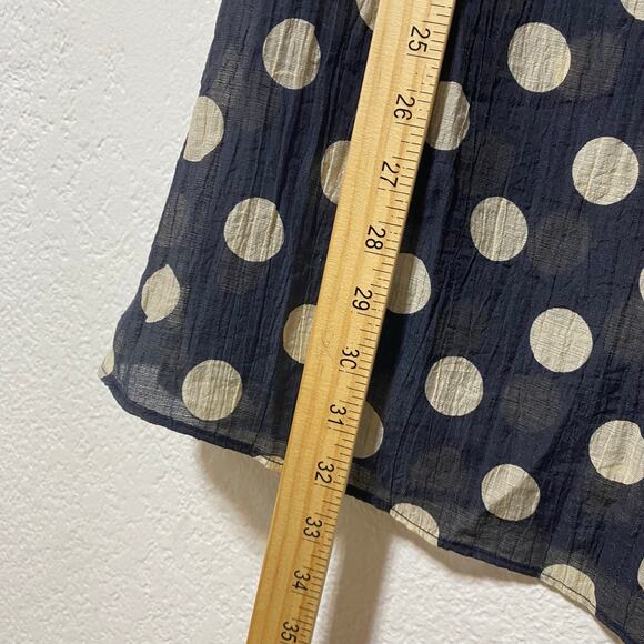 J Crew Crinkle Side Tie Dress in Dot Print Polka Dot Lightweight Coverup XS NWT - Picture 5 of 6